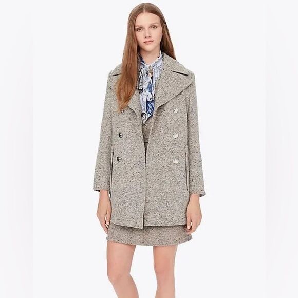 Tory Burch Kinsley Peacoat Size 6 - Picture 1 of 9